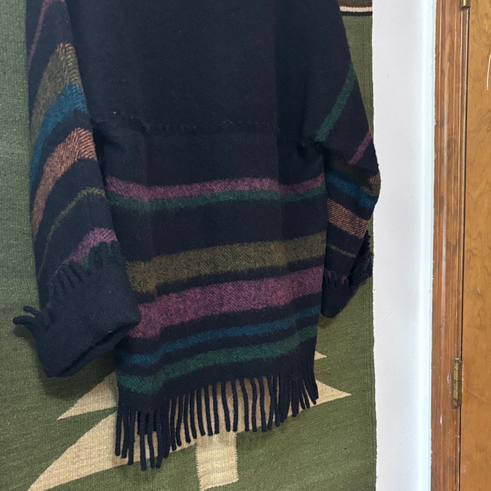 Vintage Lapp lander fringe 100% wool sweater made in Norway - Picture 7 of 13